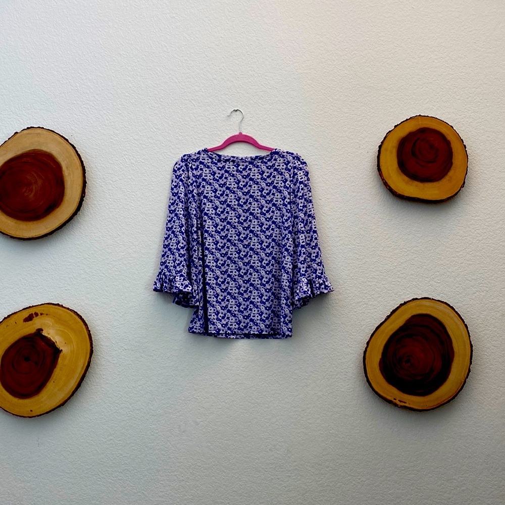 *Brand New* MICHAEL Michael Kors Purple Flower Top, Size - Xtra Small